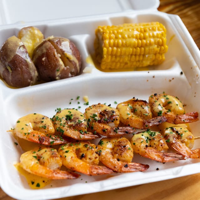 Grilled Shrimp Plate.
