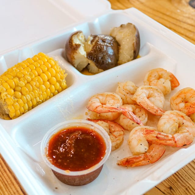 Kids Peeled Shrimp Plate.