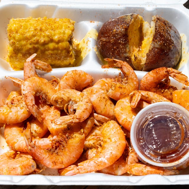 Shell-On Shrimp Plate.
