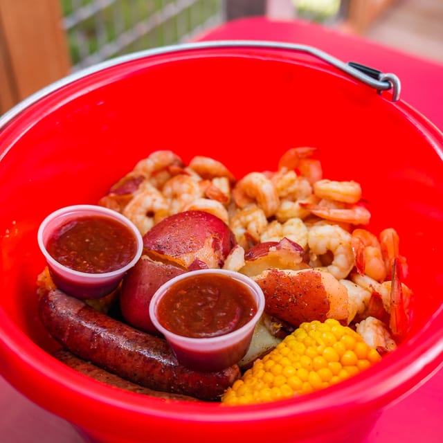 2 LB Peeled Shrimp Bucket.